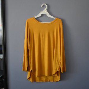 LUX Collection Yellow Long Sleeve Blouse